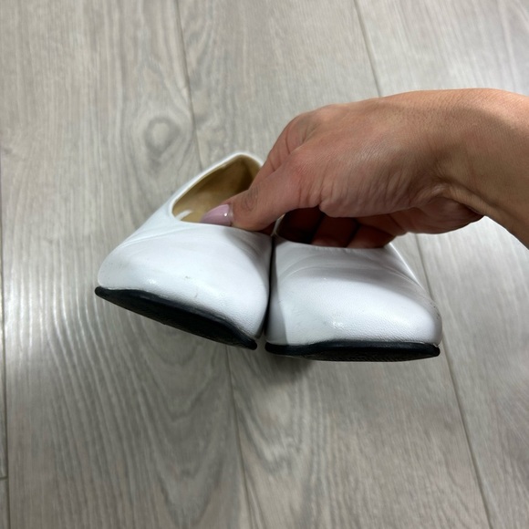 Frank & Oak White Leather Block Heels - Picture 5 of 9